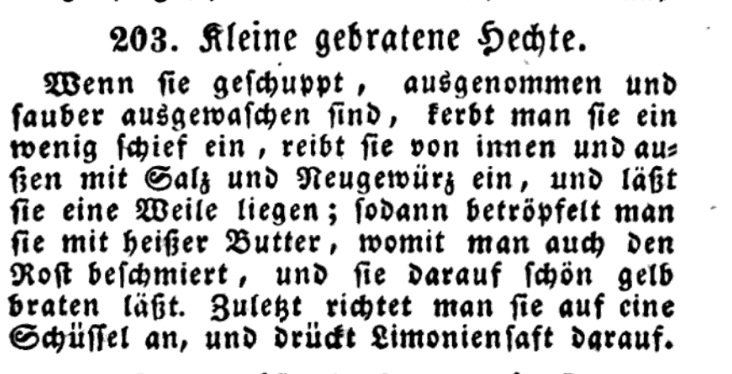 Bild 26 Hecht gegrillt; Anna Dorn, bürgerliches Musterkochbuch, 1848.jpg