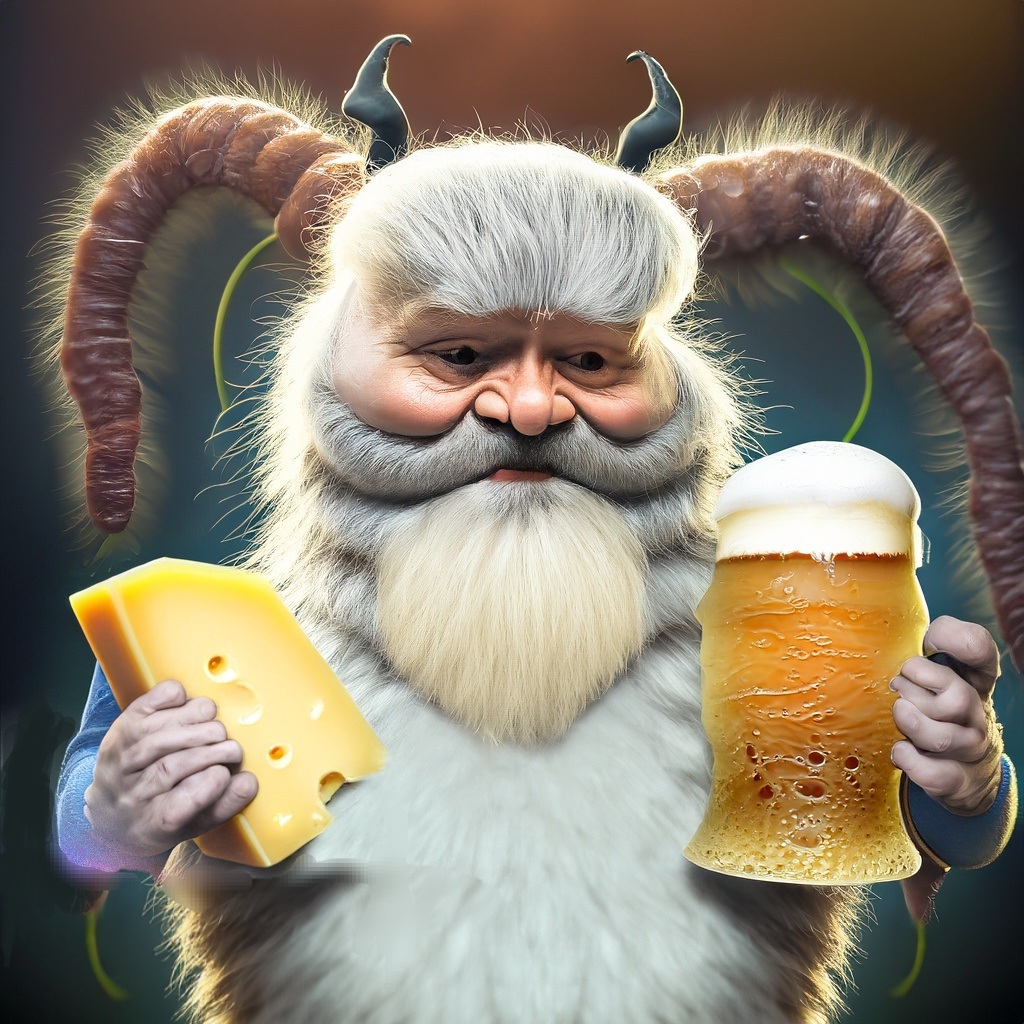 Firefly Raupe mit langem grauen Bart und bier und käse in der hand 56100-1.jpg
