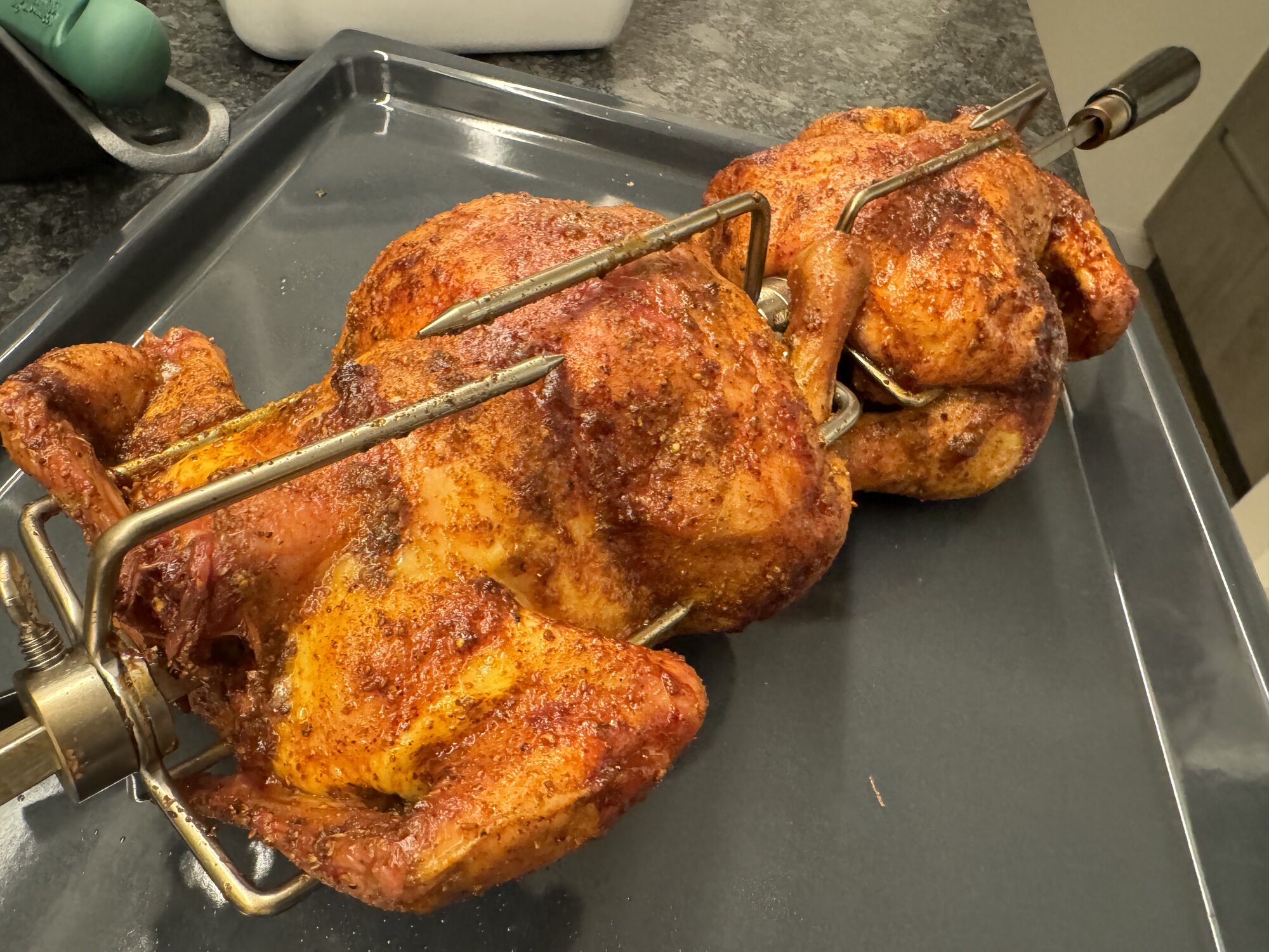 Schwindeliges Hähnchen aus dem Monolith LeChef (Hähnchen von der ...