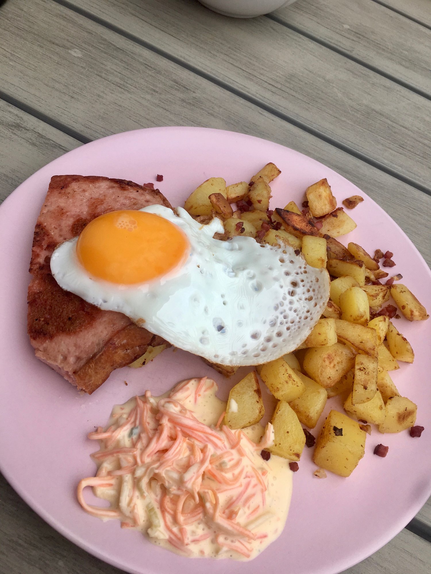 Bratkartoffeln mit Leberkäse und Spiegelei. | Grillforum und BBQ - www ...
