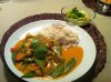 rotes Thai- Curry, Thai- Gurkensalat.JPG