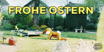 gute arbeit frohe ostern GIF by funk