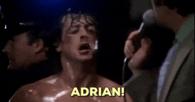 sylvester stallone adrian GIF by Rocky