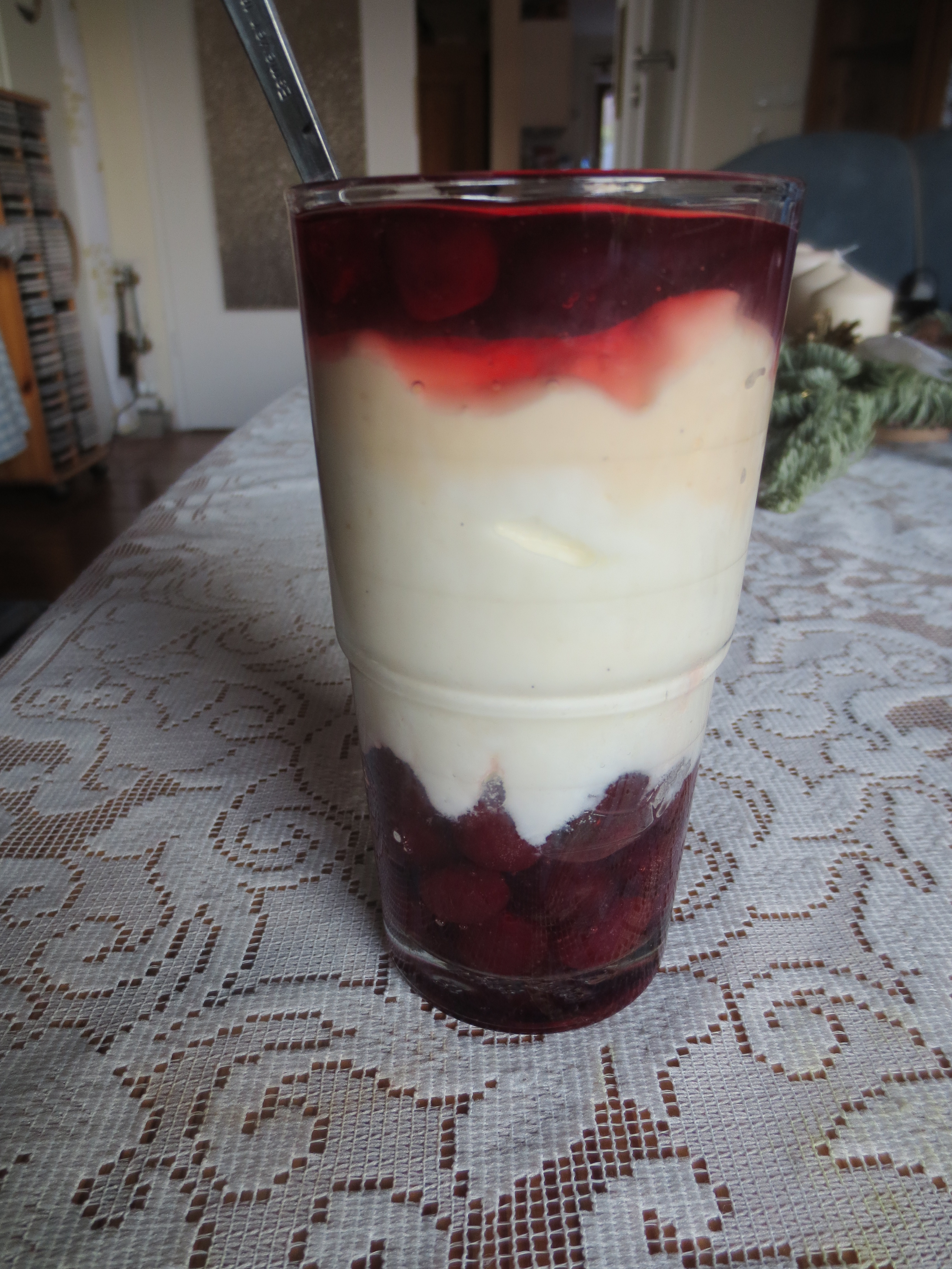 Rezept - Cranberry-Joghurt-Dessert